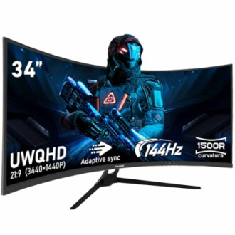Gawfolk 34 Inch Ultrawide Curved Gaming Monitor